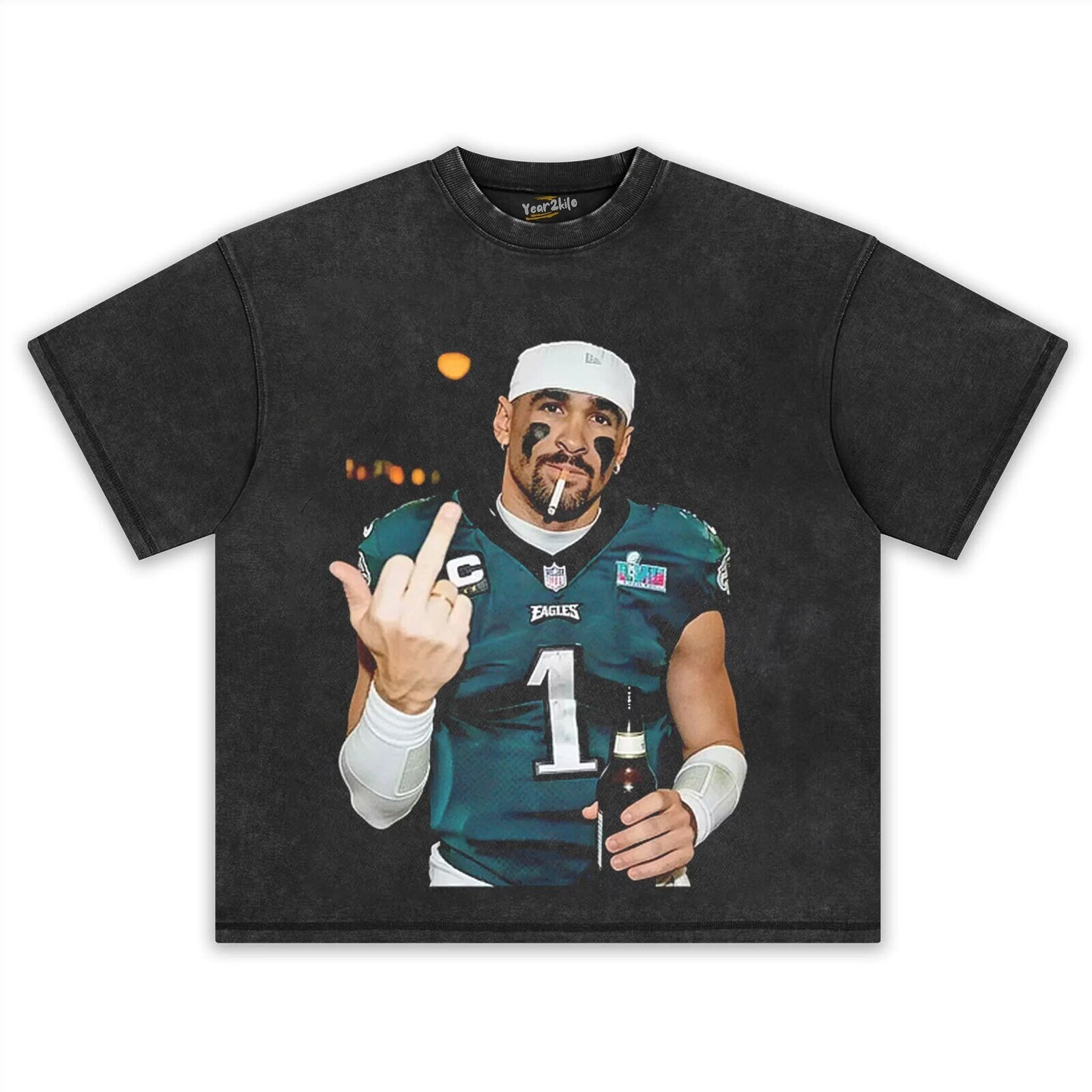 Jalen Hurts Football Funny T-Shirt, Philadelphia Eagles Super Bowl LVII Game Day Tee 12 Jalen Hurts Football Funny T-Shirt, Philadelphia Eagles Super Bowl LVII Game Day Tee